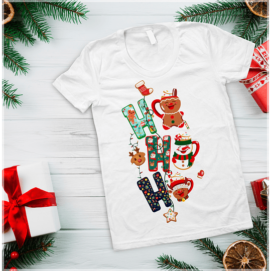 10 Artes para Camisa Ho Ho Ho Arquivo em Photoshop