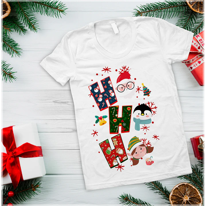 10 Artes para Camisa Ho Ho Ho Arquivo em Photoshop 6