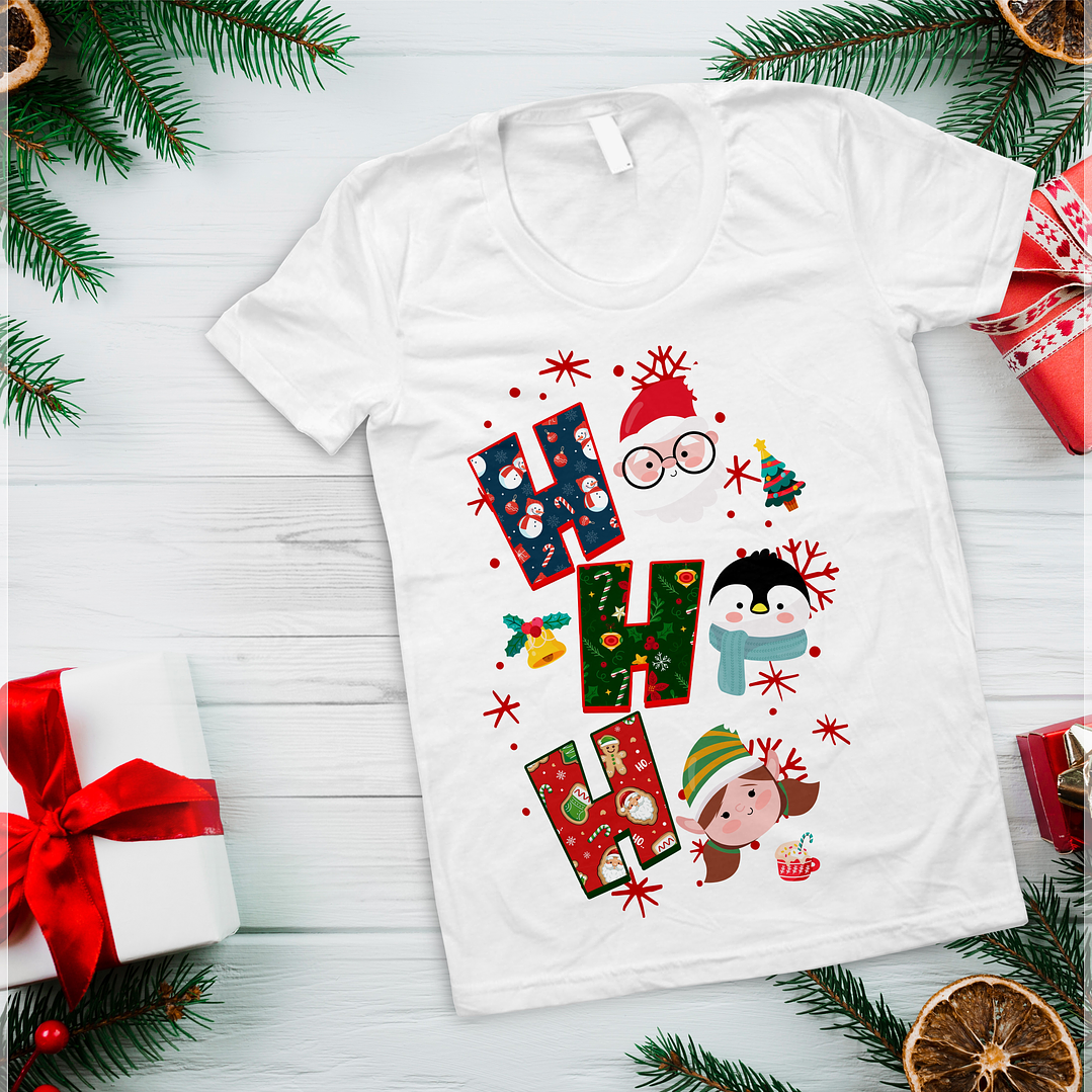 10 Artes para Camisa Ho Ho Ho Arquivo em Photoshop 6