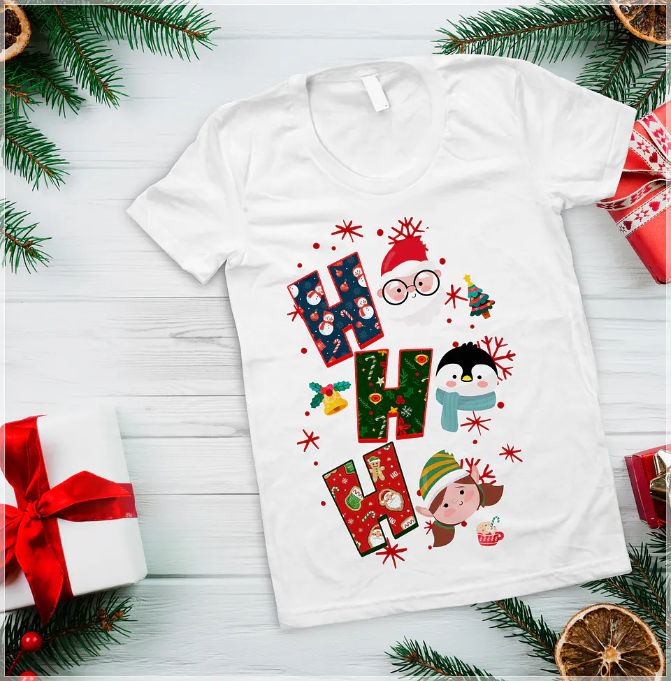 10 Artes para Camisa Ho Ho Ho Arquivo em Photoshop 6