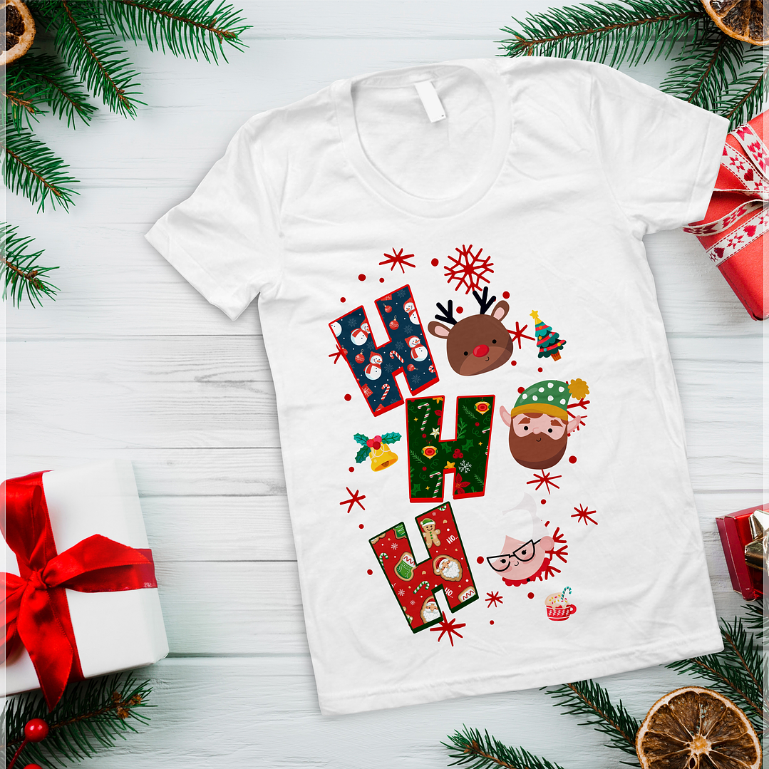10 Artes para Camisa Ho Ho Ho Arquivo em Photoshop 7