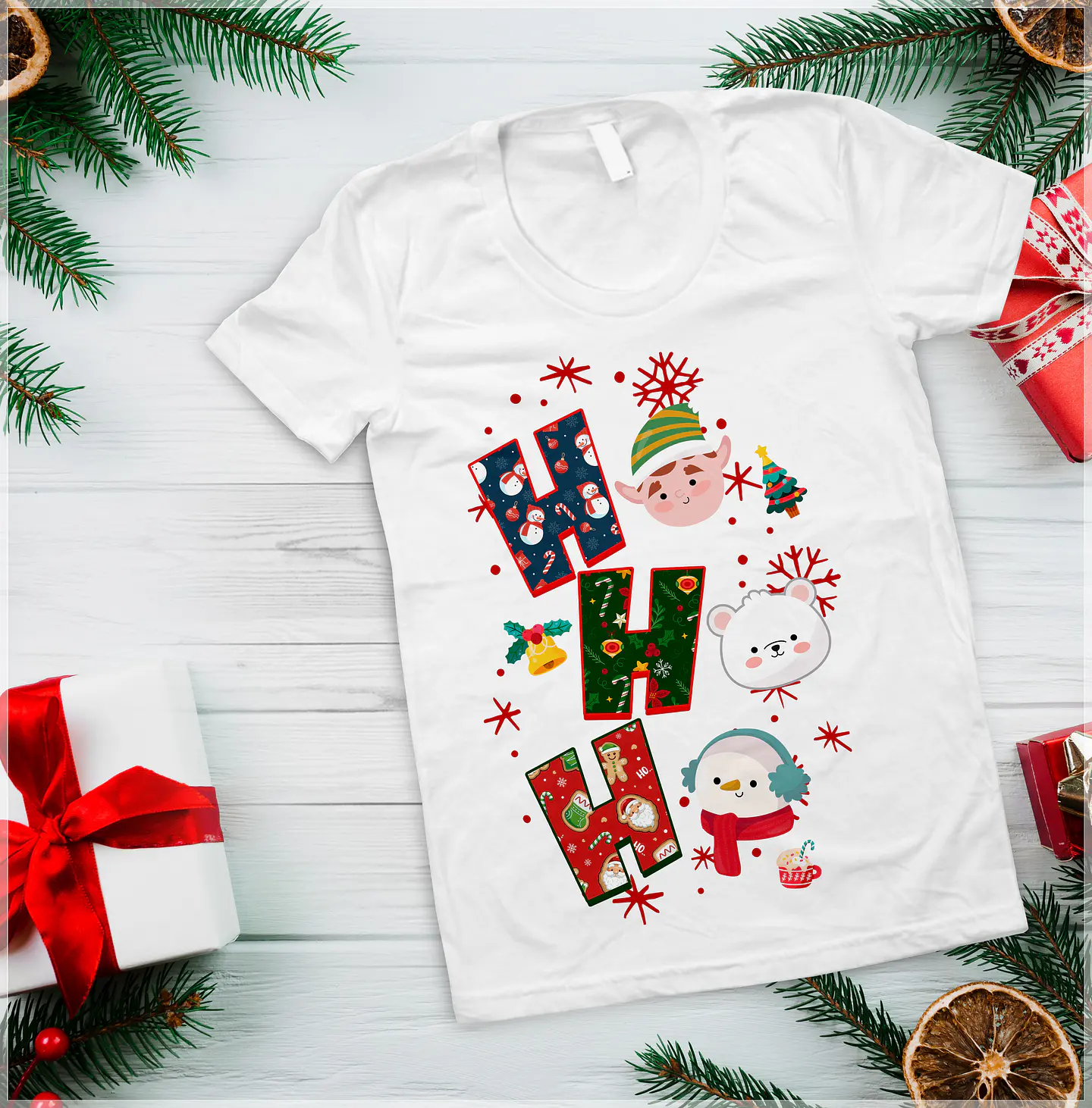 10 Artes para Camisa Ho Ho Ho Arquivo em Photoshop 8