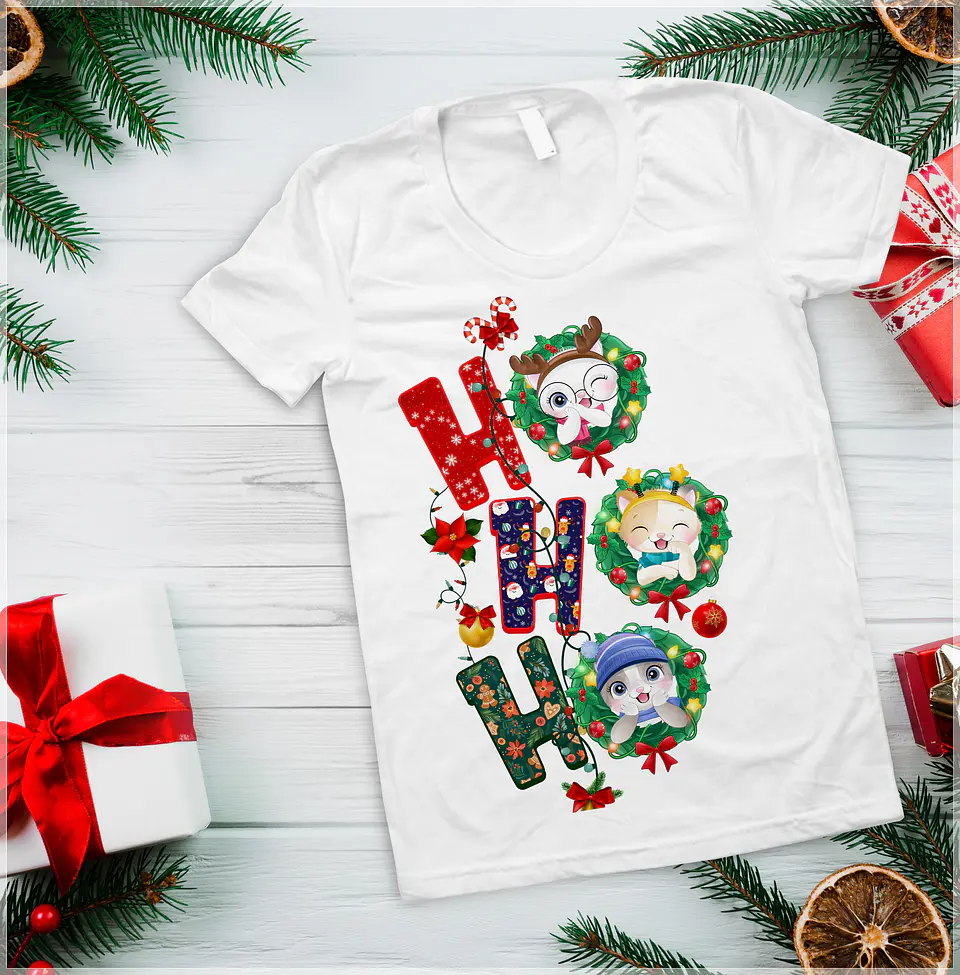 10 Artes para Camisa Ho Ho Ho Arquivo em Photoshop 9