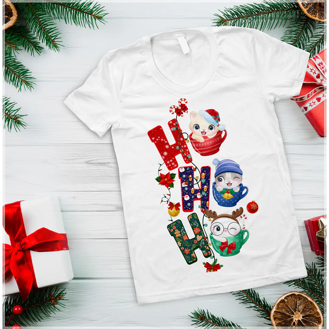 10 Artes para Camisa Ho Ho Ho Arquivo em Photoshop 10