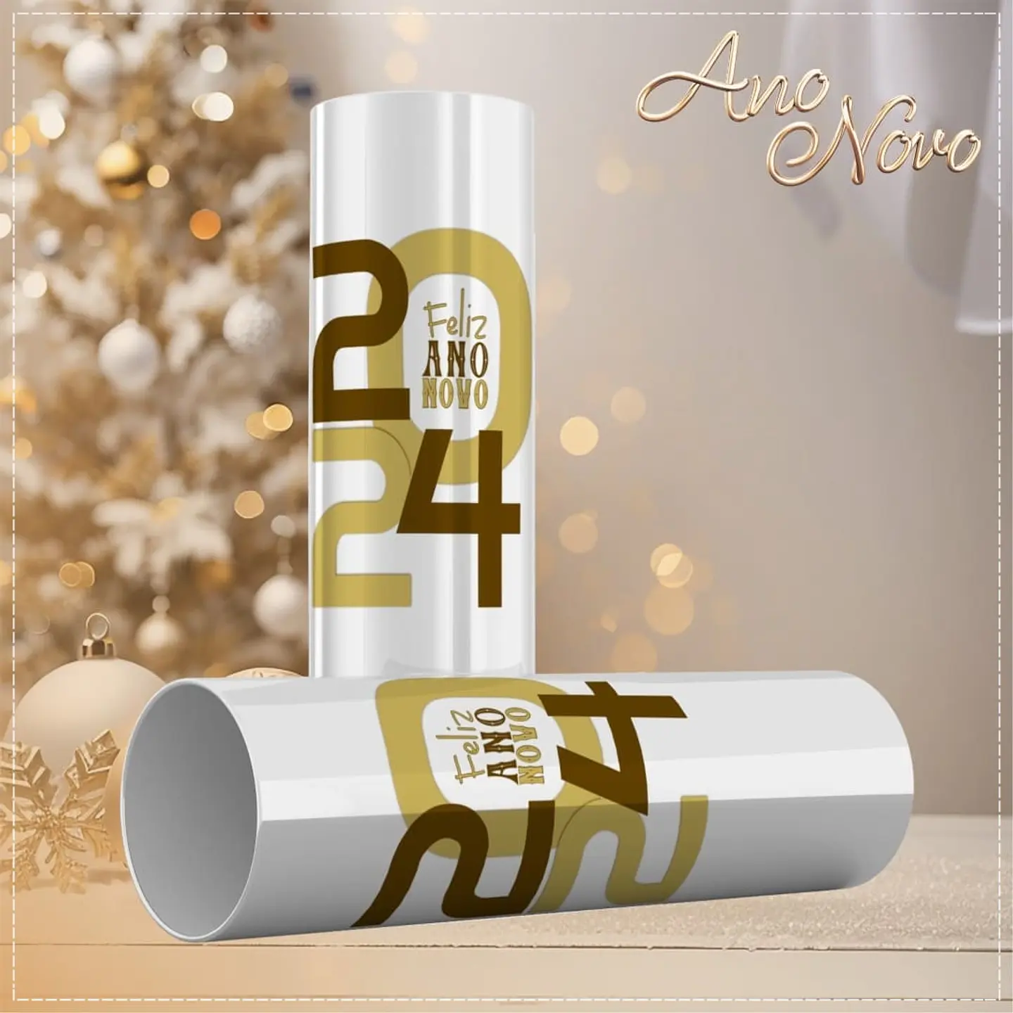 15 Artes para Copo Long Drink Ano Novo Arquivo em CorelDraw  2