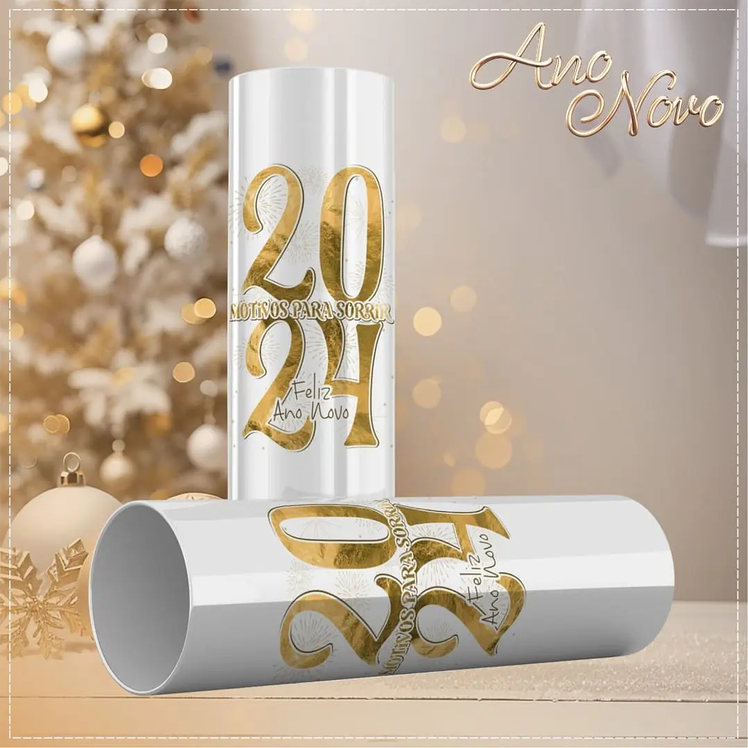 15 Artes para Copo Long Drink Ano Novo Arquivo em CorelDraw  7
