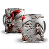 42 Artes para Caneca Papai Noel 3d Arquivo em Jpg  