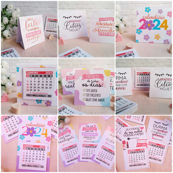 Arquivo Calendário de Mesa e Geladeira 2024 em Pdf 1