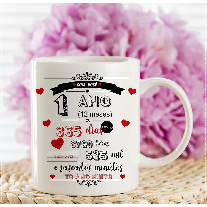 Arte Caneca Tempo de Namoro Arquivo em CorelDraw  1