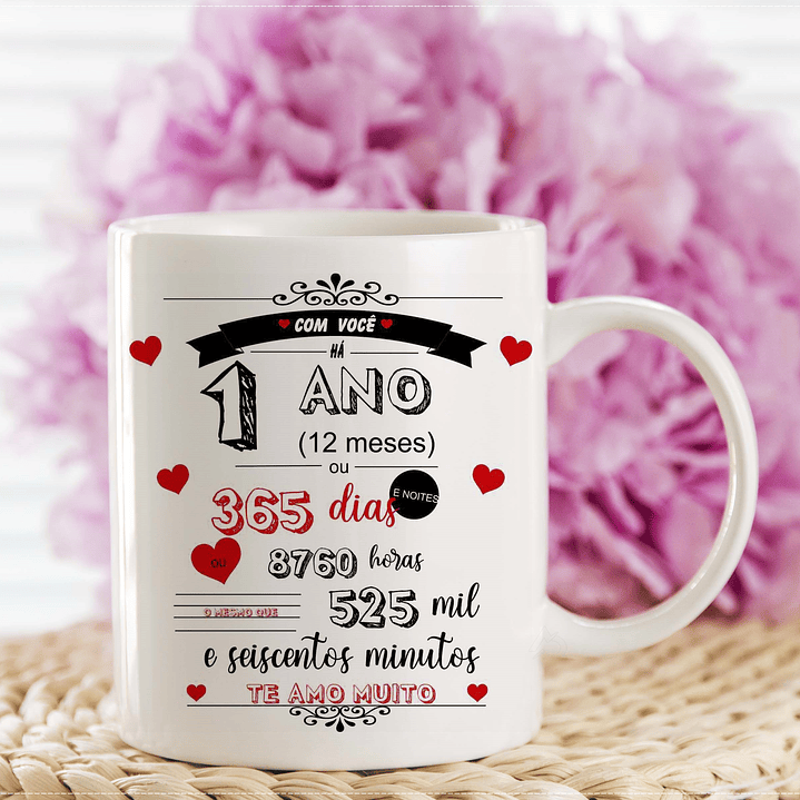 Arte Caneca Tempo de Namoro Arquivo em CorelDraw  1