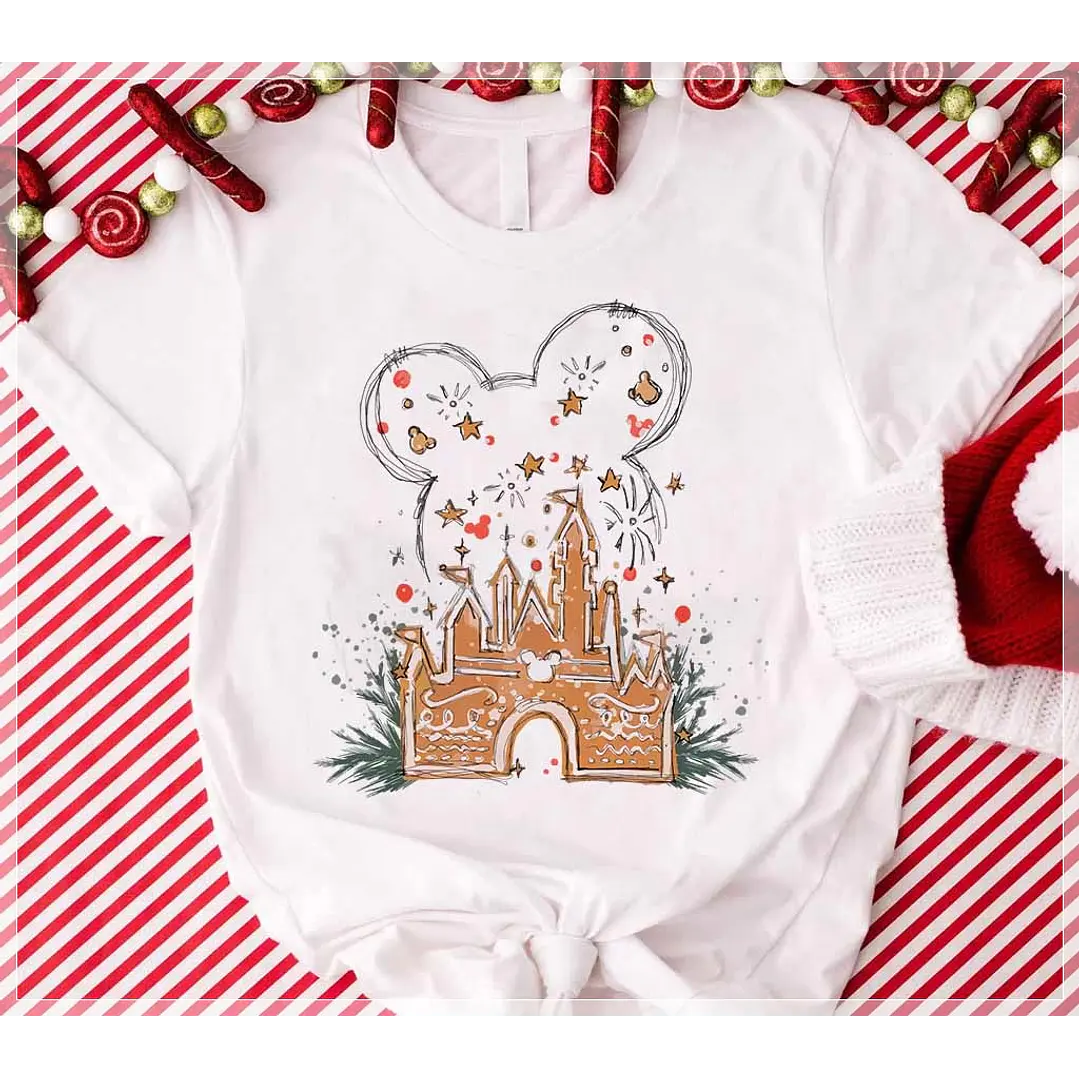 6 Artes para Camisa Natal Mickey e Minnie Arquivo em CorelDraw 1