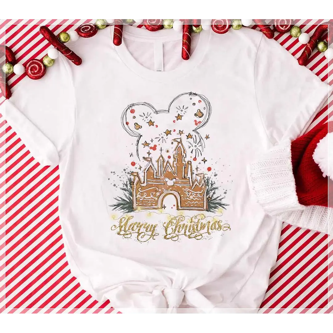 6 Artes para Camisa Natal Mickey e Minnie Arquivo em CorelDraw 2