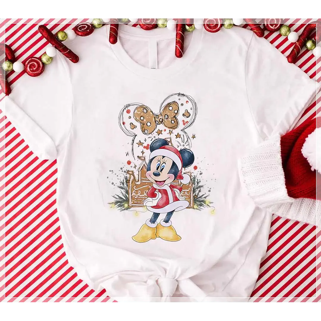 6 Artes para Camisa Natal Mickey e Minnie Arquivo em CorelDraw 4