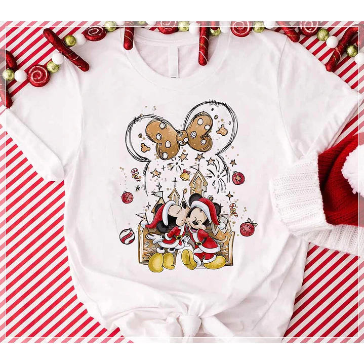 6 Artes para Camisa Natal Mickey e Minnie Arquivo em CorelDraw 5