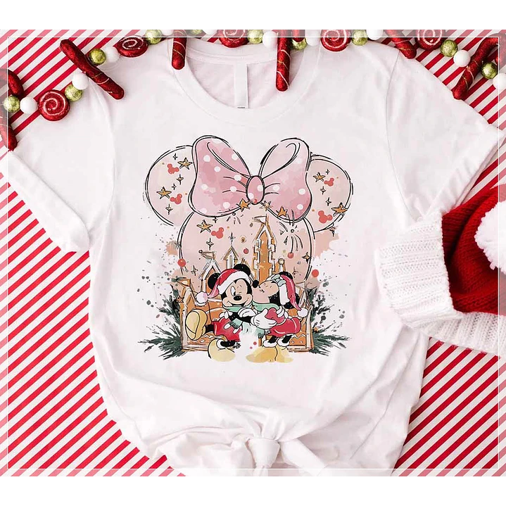 6 Artes para Camisa Natal Mickey e Minnie Arquivo em CorelDraw 6