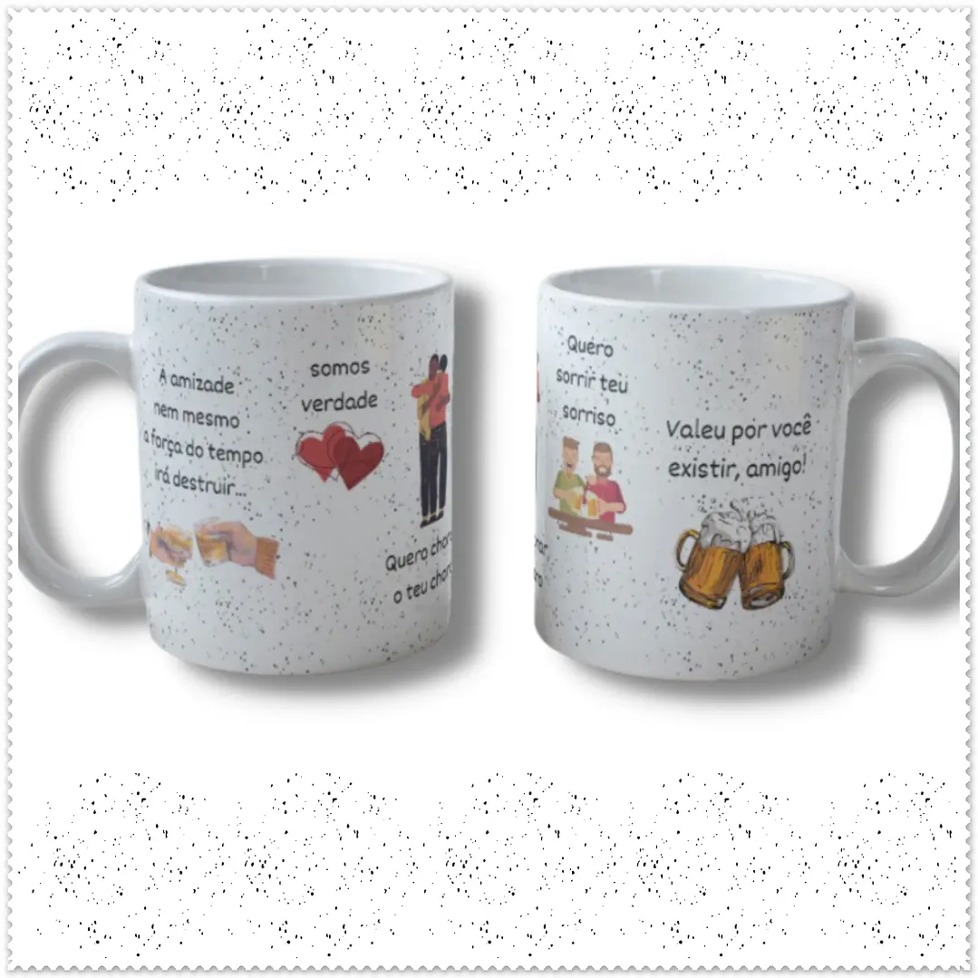 9 Artes para Caneca Amigas Amizade Arquivo em Png 3