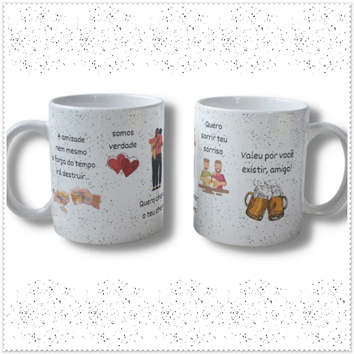 9 Artes para Caneca Amigas Amizade Arquivo em Png 3