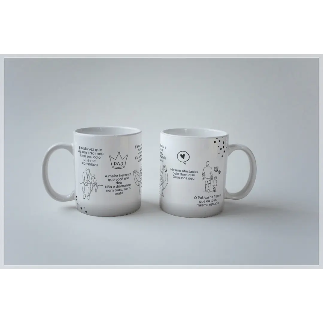 20 Artes para Caneca Dia dos Pais Minimalista Arquivo em Png 2