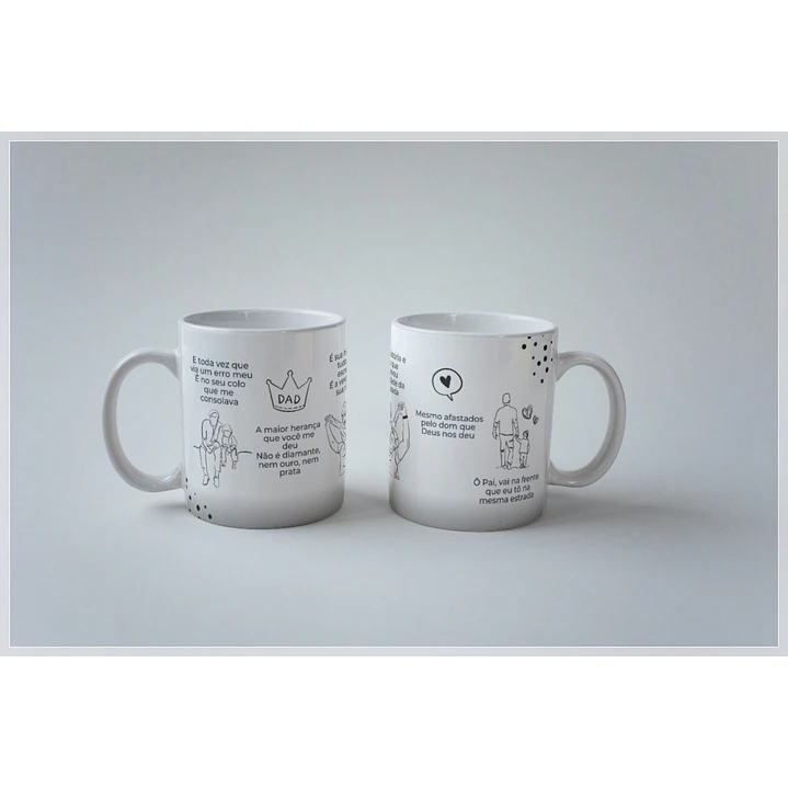 20 Artes para Caneca Dia dos Pais Minimalista Arquivo em Png 2