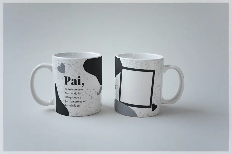 20 Artes para Caneca Dia dos Pais Minimalista Arquivo em Png 3