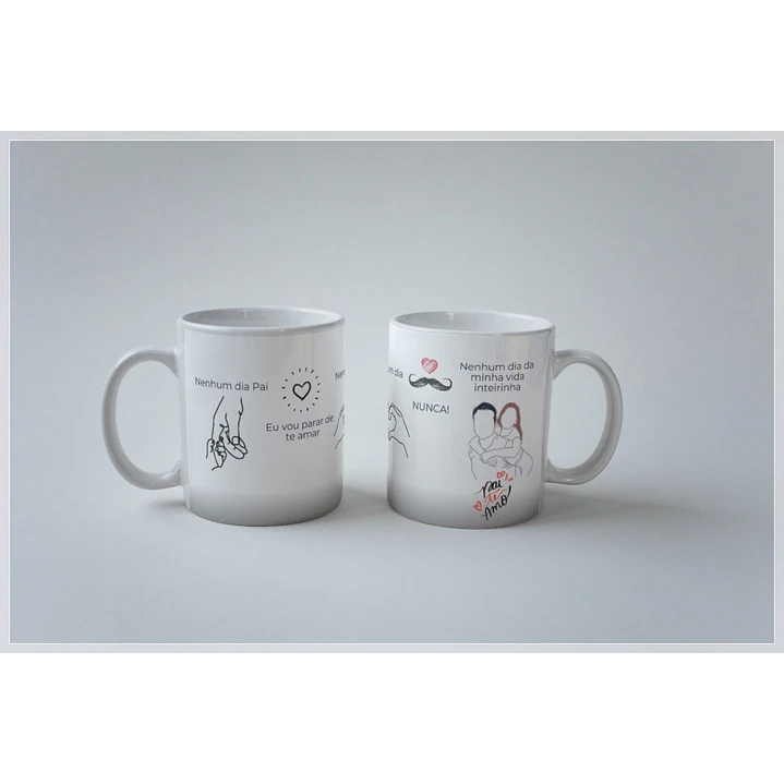 20 Artes para Caneca Dia dos Pais Minimalista Arquivo em Png 4