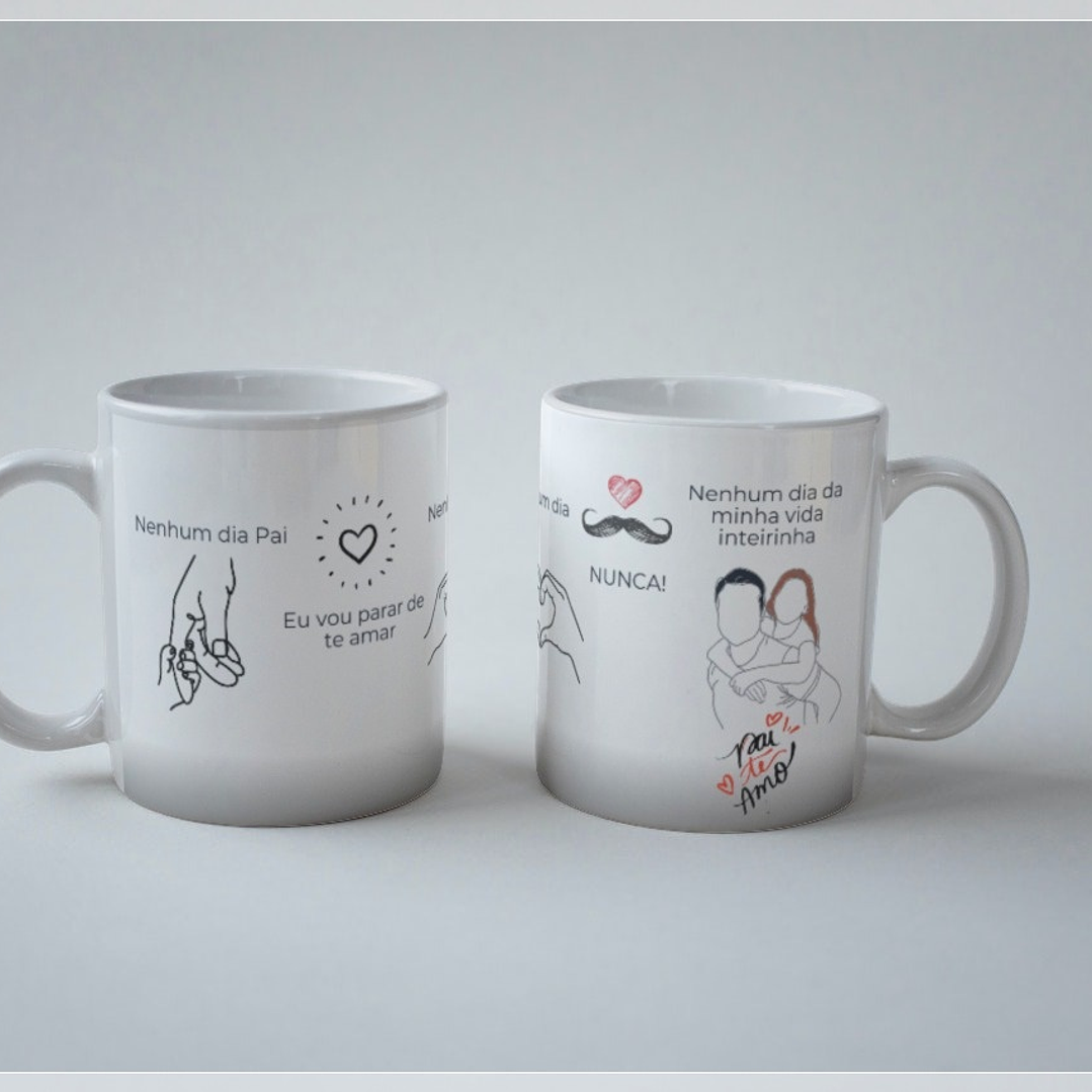 20 Artes para Caneca Dia dos Pais Minimalista Arquivo em Png 4