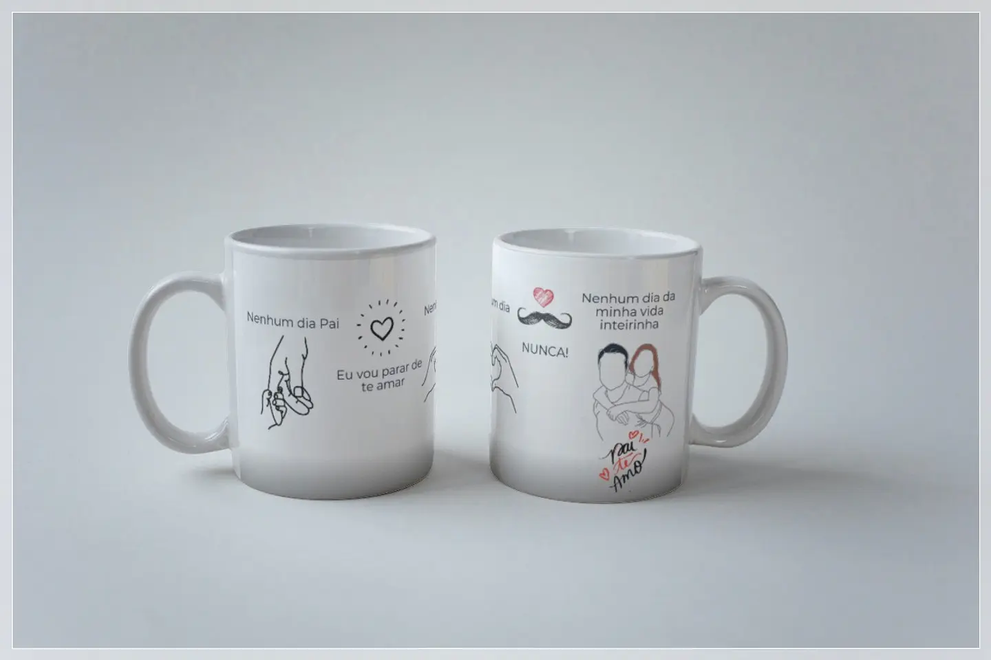 20 Artes para Caneca Dia dos Pais Minimalista Arquivo em Png 4