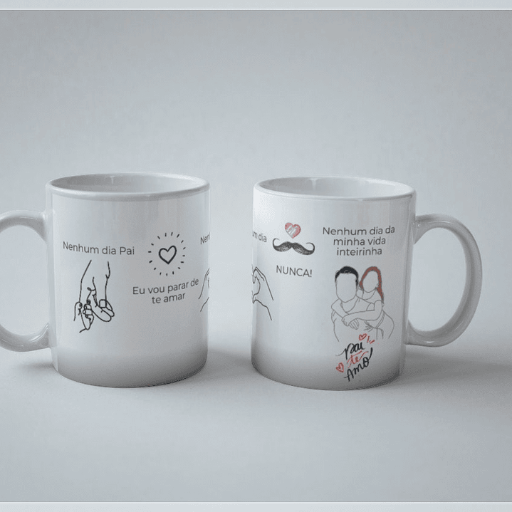 20 Artes para Caneca Dia dos Pais Minimalista Arquivo em Png 4
