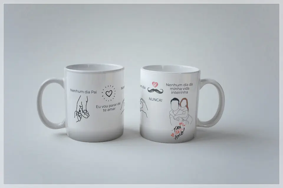 20 Artes para Caneca Dia dos Pais Minimalista Arquivo em Png 4