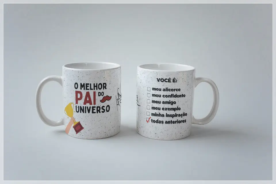 20 Artes para Caneca Dia dos Pais Minimalista Arquivo em Png 12