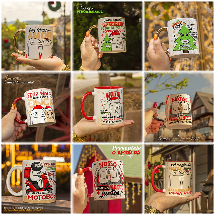 20 Artes para Caneca Flork Natal Arquivo em Png 2