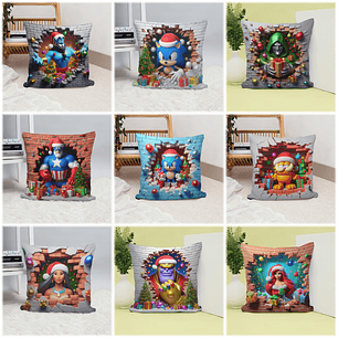 23 Artes para Almofada Personagens Natal Arquivo em Jpg