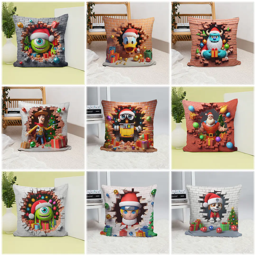 23 Artes para Almofada Personagens Natal Arquivo em Jpg 2