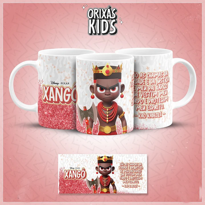 20 Artes para Caneca Orixás Kids Arquivo em Jpg 7