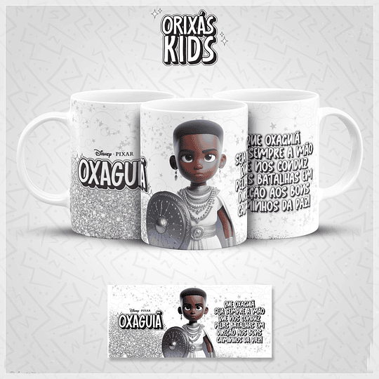 20 Artes para Caneca Orixás Kids Arquivo em Jpg