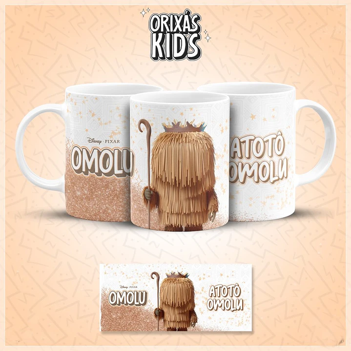20 Artes para Caneca Orixás Kids Arquivo em Jpg 20