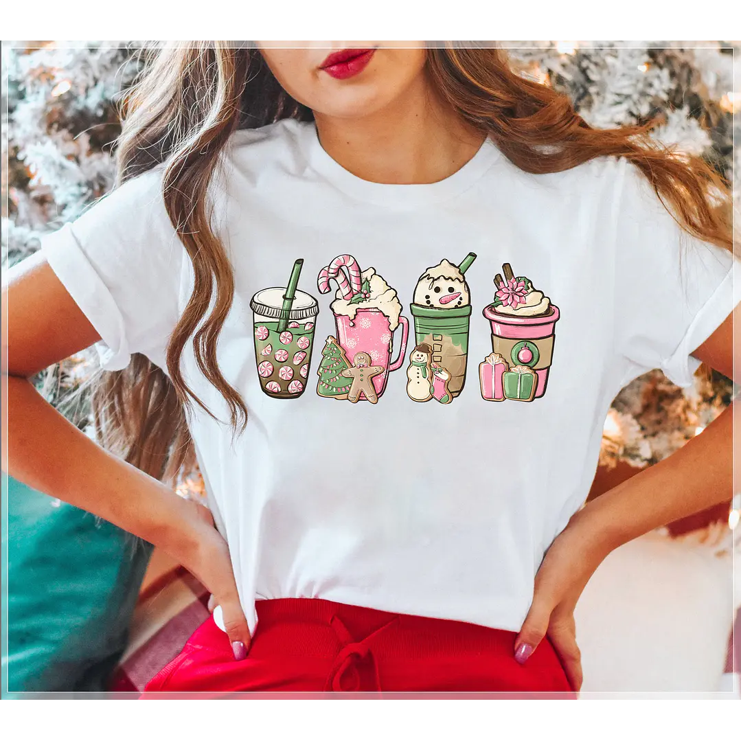 42 Artes para Camisa Café Natal Arquivo em Png 5