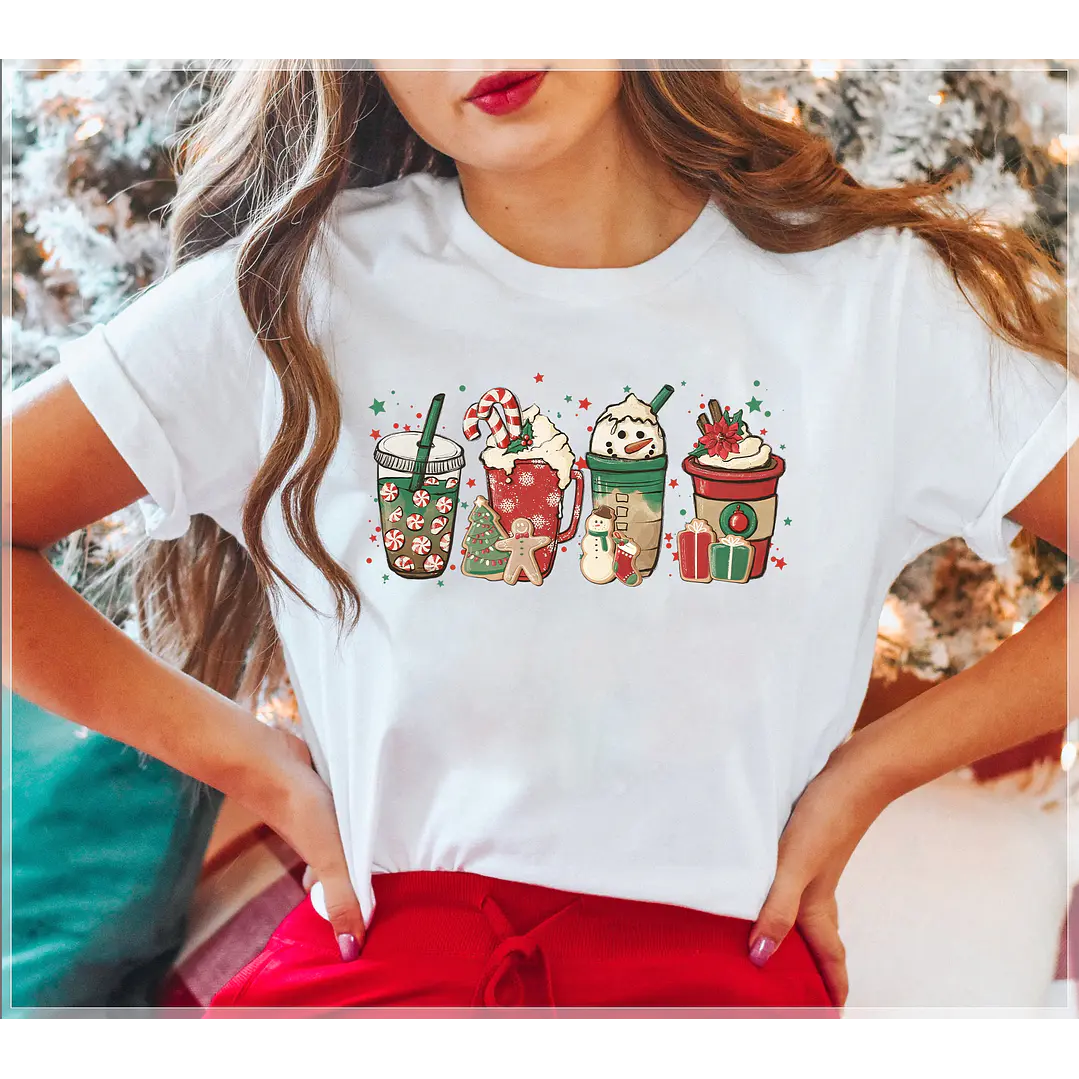 42 Artes para Camisa Café Natal Arquivo em Png 6