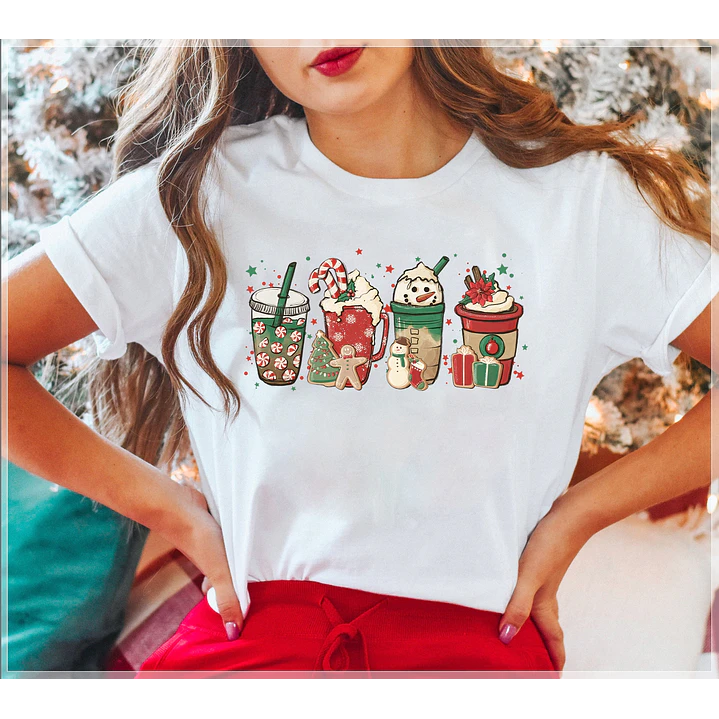 42 Artes para Camisa Café Natal Arquivo em Png 6