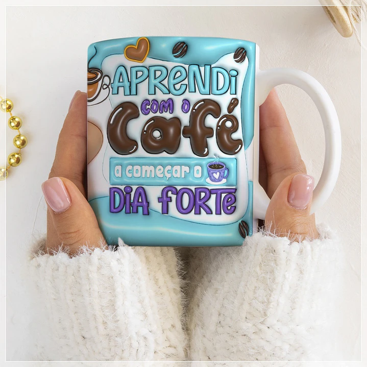 10 Artes para Caneca Café Inflados Arquivo em CorelDraw 3