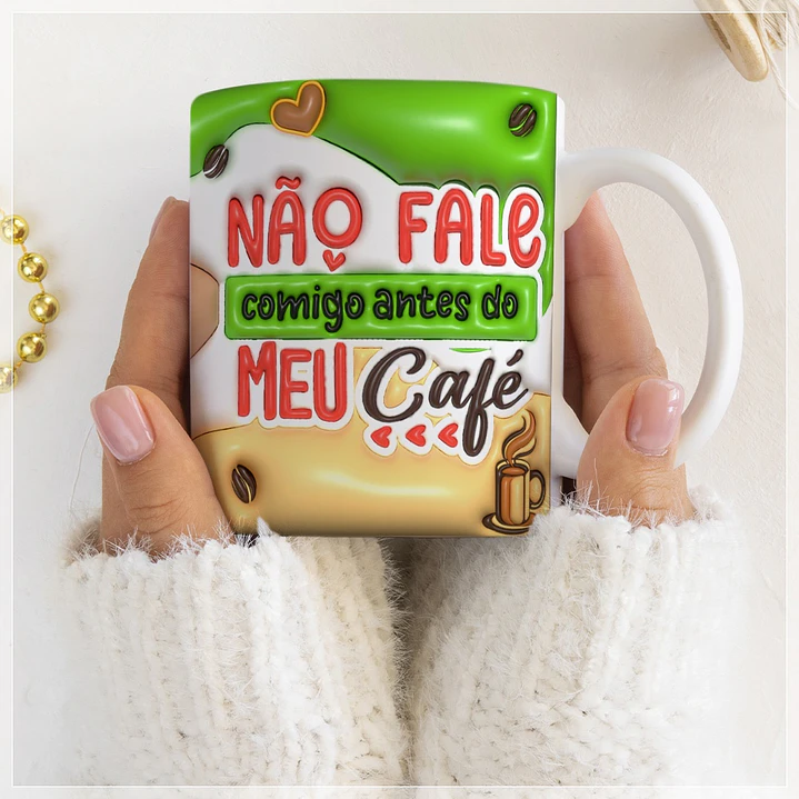 10 Artes para Caneca Café Inflados Arquivo em CorelDraw 7