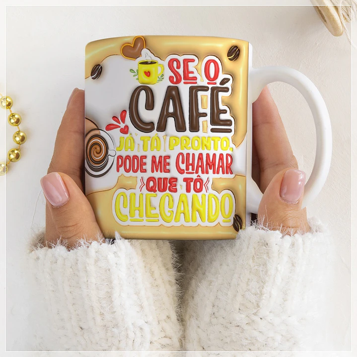 10 Artes para Caneca Café Inflados Arquivo em CorelDraw 9