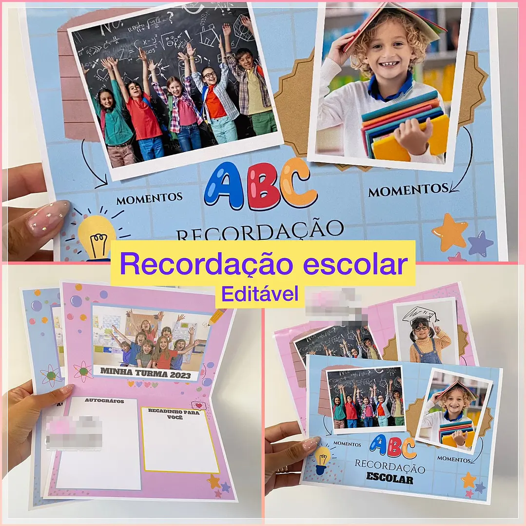 Arquivo Recordação Escolar em Canva 1