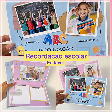 Arquivo Recordação Escolar em Canva