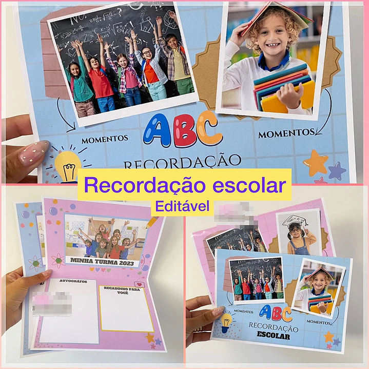 Arquivo Recordação Escolar em Canva 1
