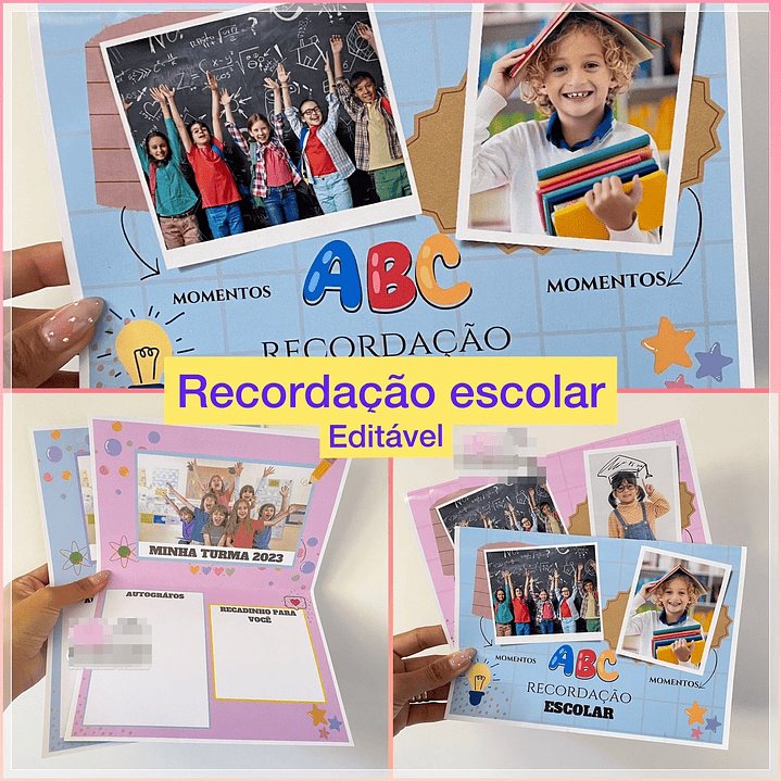 Arquivo Recordação Escolar em Canva 1