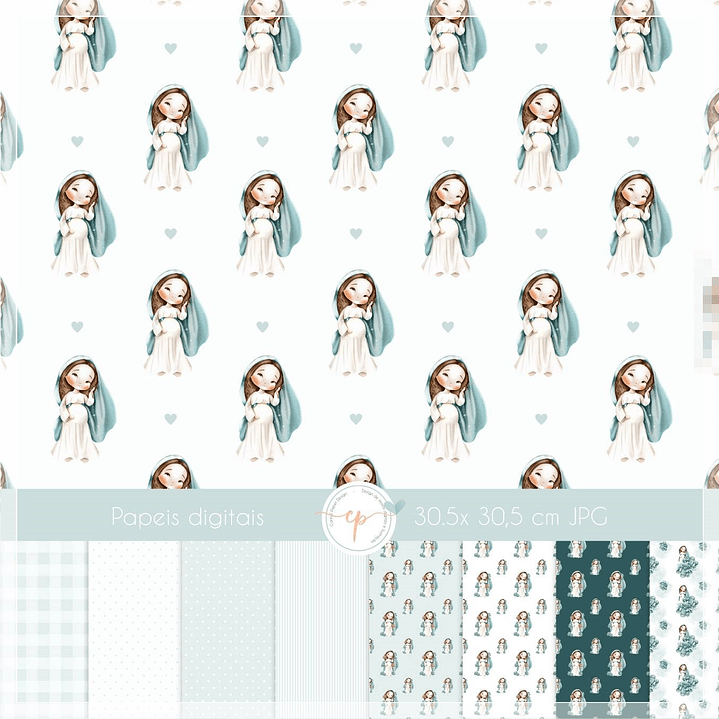 Kit Digital Nossa Senhora Grávida Arquivos Sem Fundo Png  4