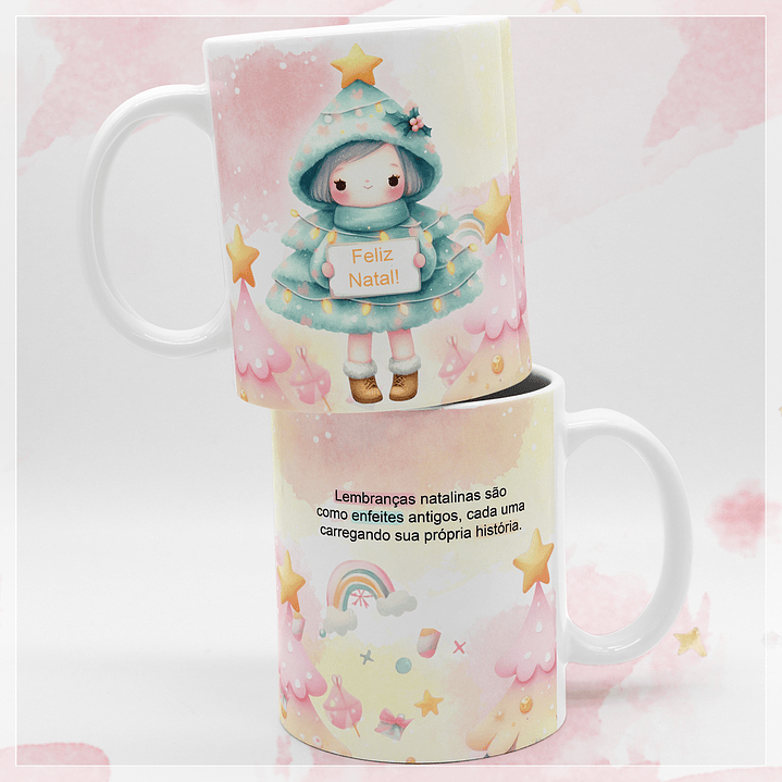 13 Artes para Caneca Doce Natal Aquarelado em Jpg 5