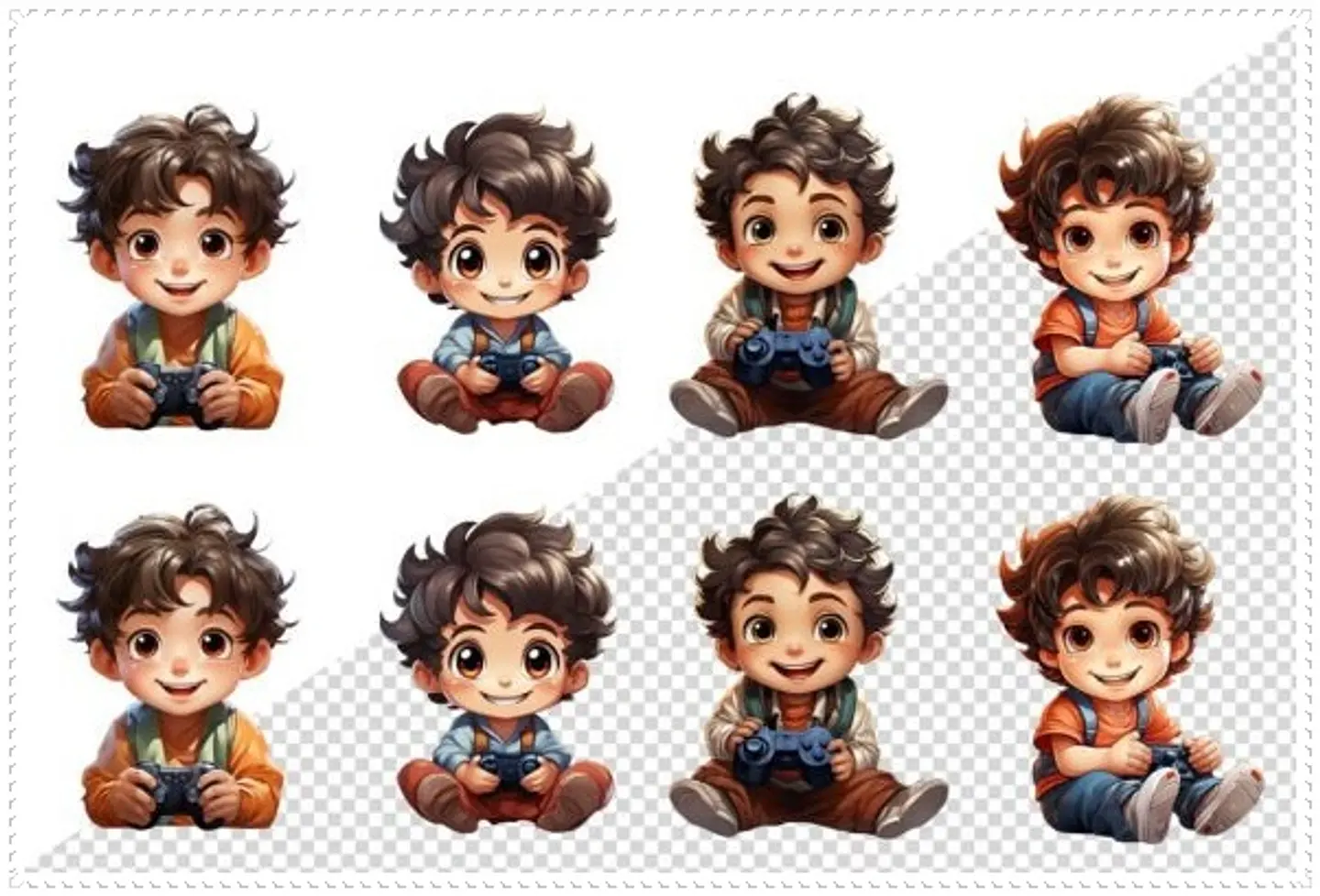 Kit Digital 22 Mascotinhos Arquivos em Png   1