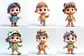 Kit Digital 22 Mascotinhos Arquivos em Png   - Miniatura 3
